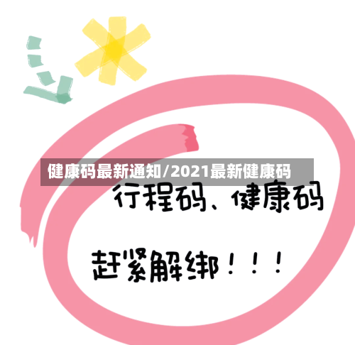 健康码最新通知/2021最新健康码