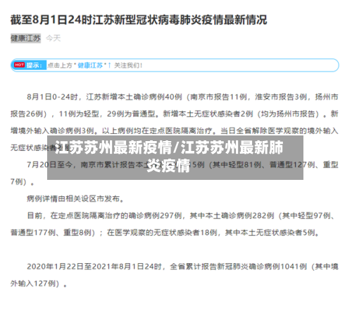 江苏苏州最新疫情/江苏苏州最新肺炎疫情