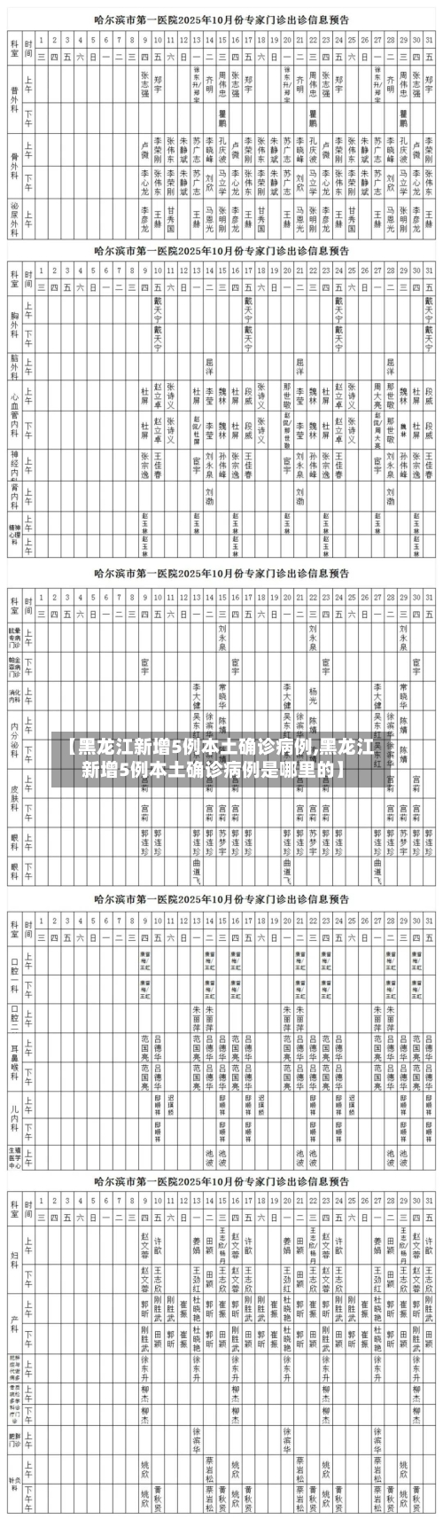 【黑龙江新增5例本土确诊病例,黑龙江新增5例本土确诊病例是哪里的】-第3张图片